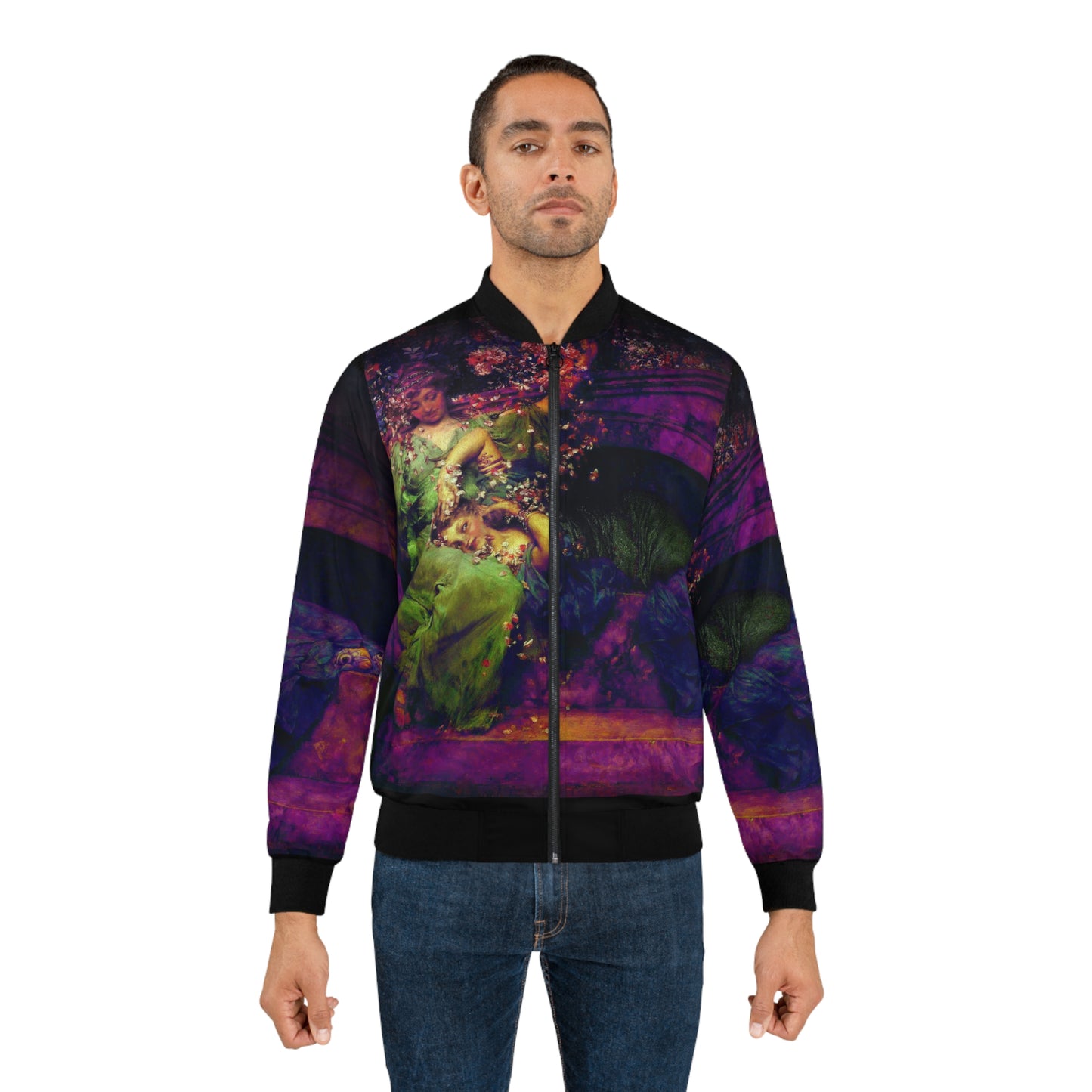 Sir Lawrence Alma-Tadema "Rose Garden" / Unisex Bomber Jacket