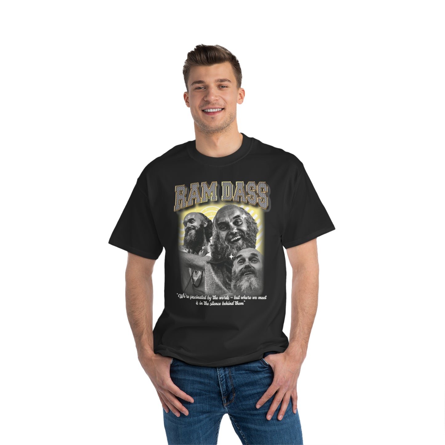 Ram Dass - The Silence Behind Words - Beefy-T® Short-Sleeve T-Shirt