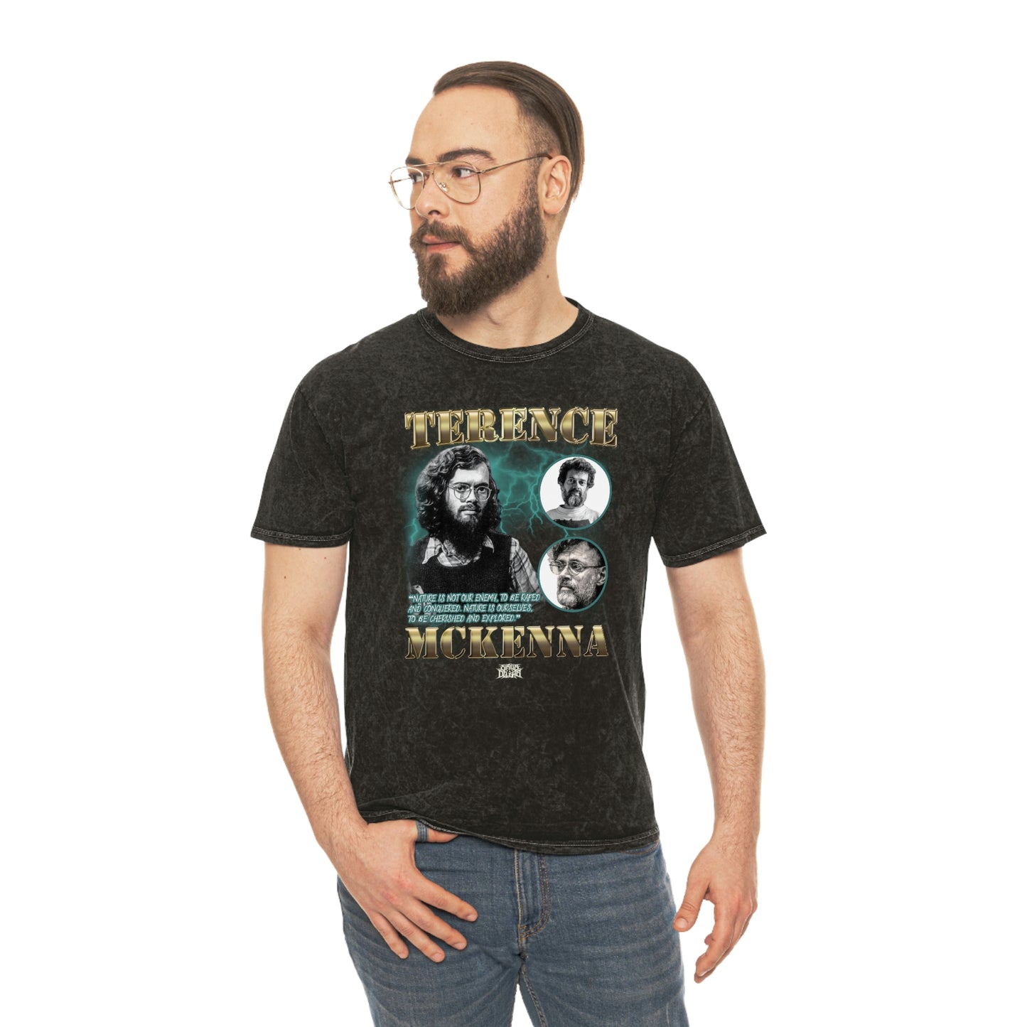 Terence McKenna - Unisex Mineral Wash T-Shirt