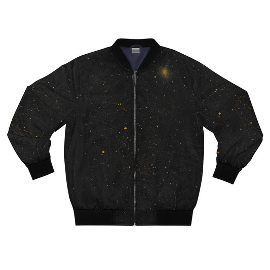 Unisex Galaxy Bomber Jacket - Black