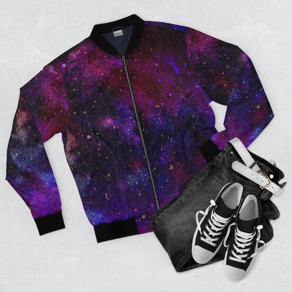 Unisex Galaxy Bomber Jacket - Bright