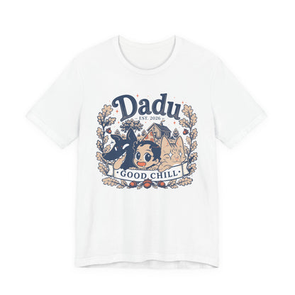 Daddy Est. 2024 “Good Chill” Tee — Cute Anime Dog & Cat Fathers’ Day Shirt