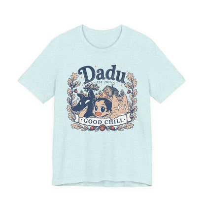 Daddy Est. 2024 “Good Chill” Tee — Cute Anime Dog & Cat Fathers’ Day Shirt
